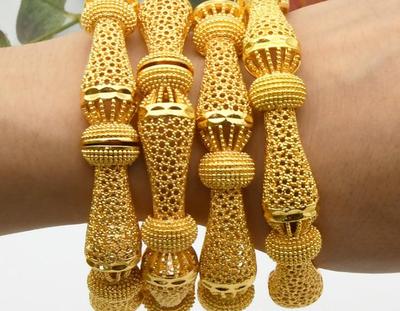 Gold Color Bangles Bridal Bracelet Lady Bracelet Bracelets
