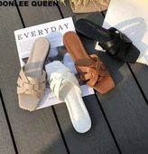 flat 平底拖鞋 女大码 sandals women beach size slippers big