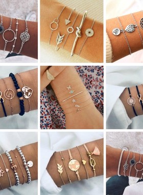 2023fashion ladies 5pcs bracelet women jewelry party手链