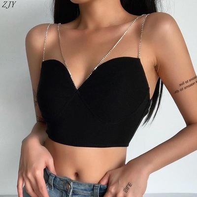 Fashionable sexy tube top suspenders women tops抹胸吊带女
