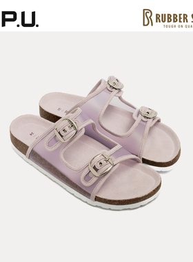 CPU 女款夏季凉拖鞋外穿增高双带厚底时尚百搭沙滩勃肯新款单鞋RO