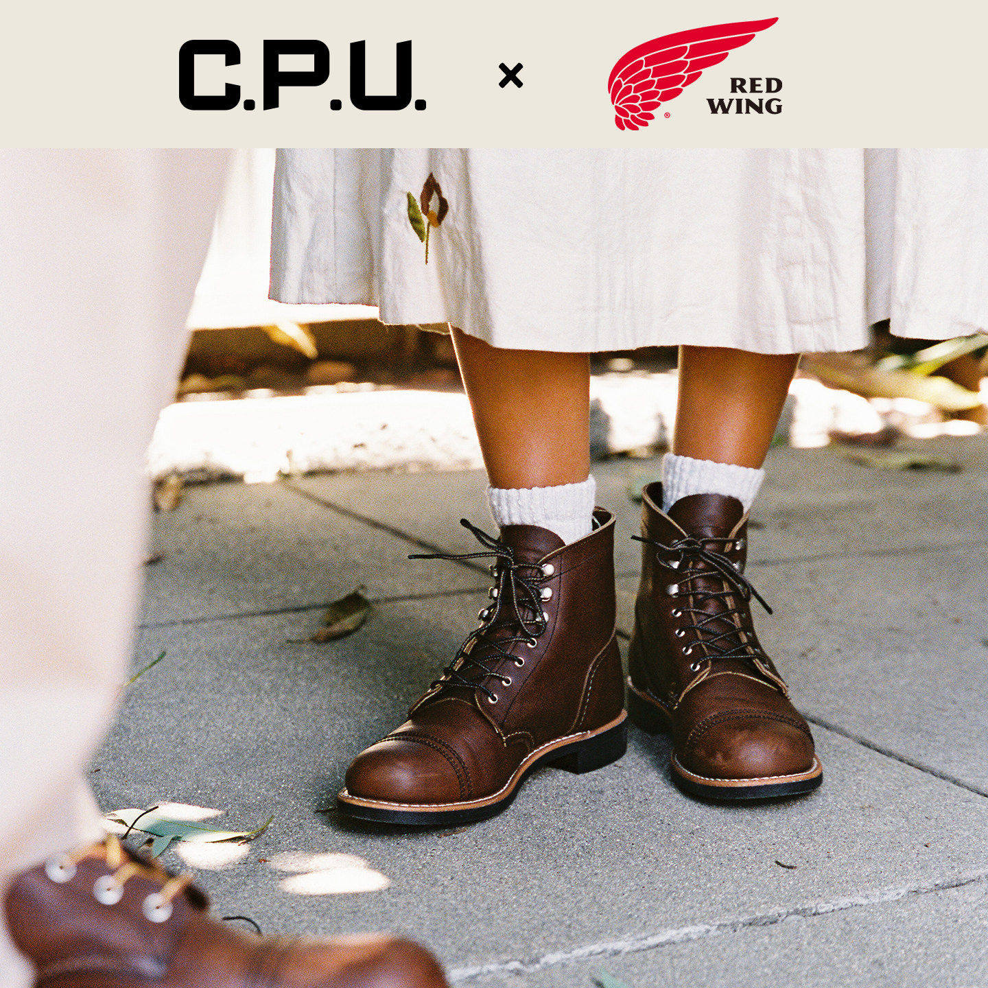 C．P．U．红翼3365 RedWing3366工装靴圆头女靴牛皮黑女鞋皮鞋RW