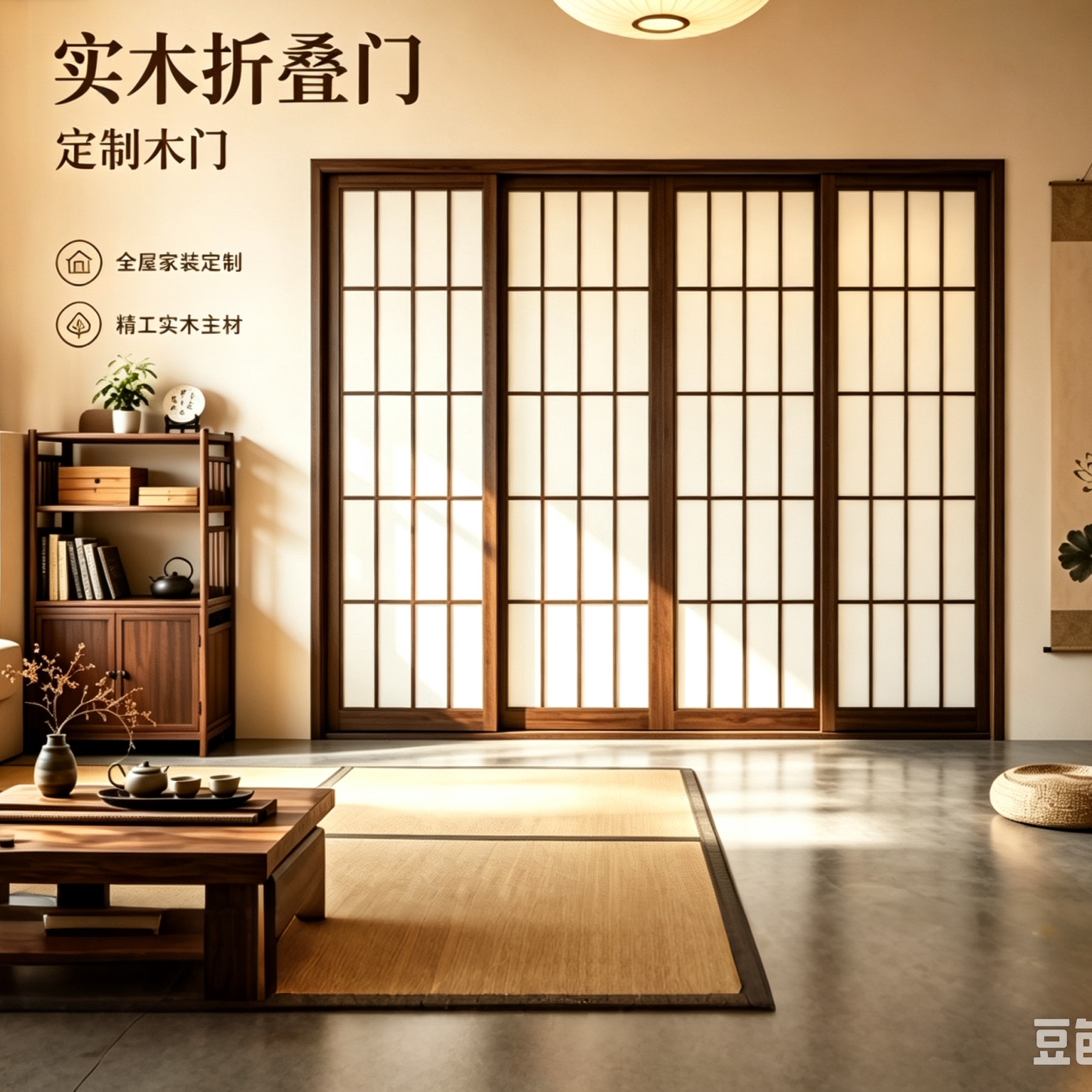 衣柜推拉料理店格栅定制障子纸图片
