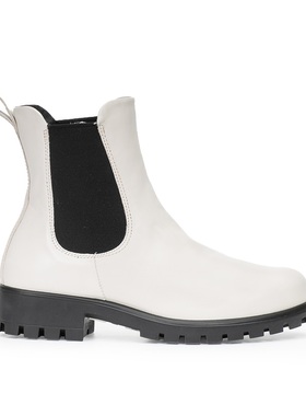 ECCO爱步Modtray W 烟筒靴倪妮同款休闲切尔西靴女 摩登 490023