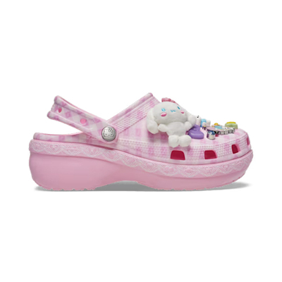CROCS卡骆驰 HELLO KITTY联名女Platform经典云朵洞洞鞋212683