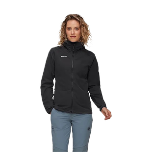 MAMMUT猛犸象女款Granite舒适弹力防风防泼水连帽软壳夹克外套