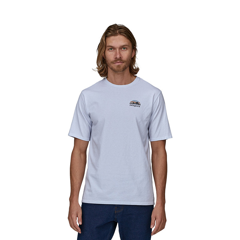 patagonia巴塔哥尼亚男短袖skyline 夏季新款印花潮流t恤37673