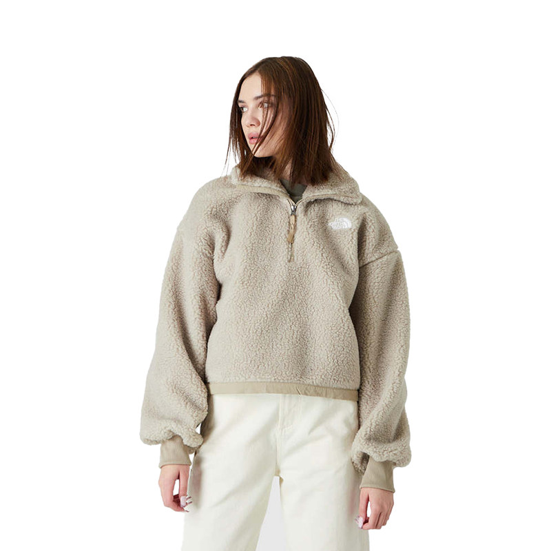 tnf北面美版platte sherpa女羊羔绒面料抓绒衣