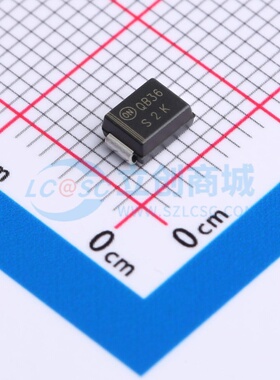 通用二极管 S2K DO-214AA(SMB) onsemi(安森美) 电子元件原装正品