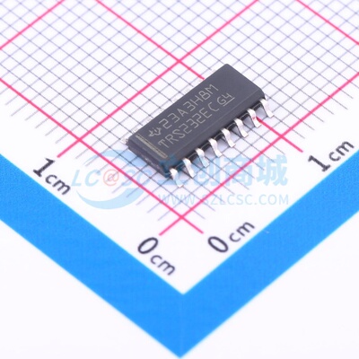 RS232芯片 TRS232ECDR SOIC-16 TI/德州 电子元器件配单原装正品