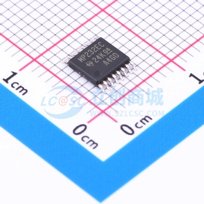 RS232芯片 MAX3232ECPW TSSOP-16 TI/德州 电子元件配单原装正品