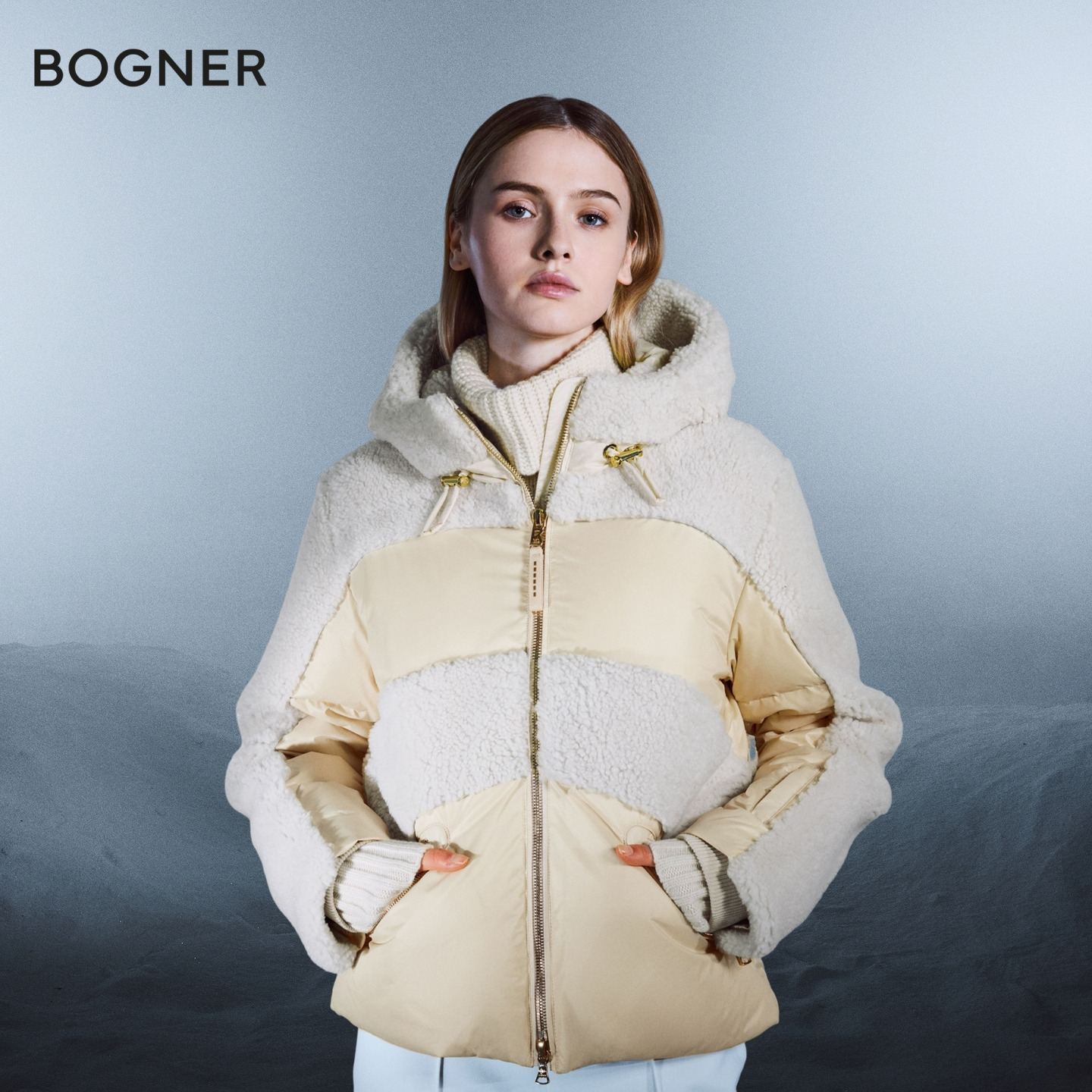 BOGNER博格纳 25秋冬新品DANA-LD女士拼接撞色时尚保暖鹅绒滑雪服