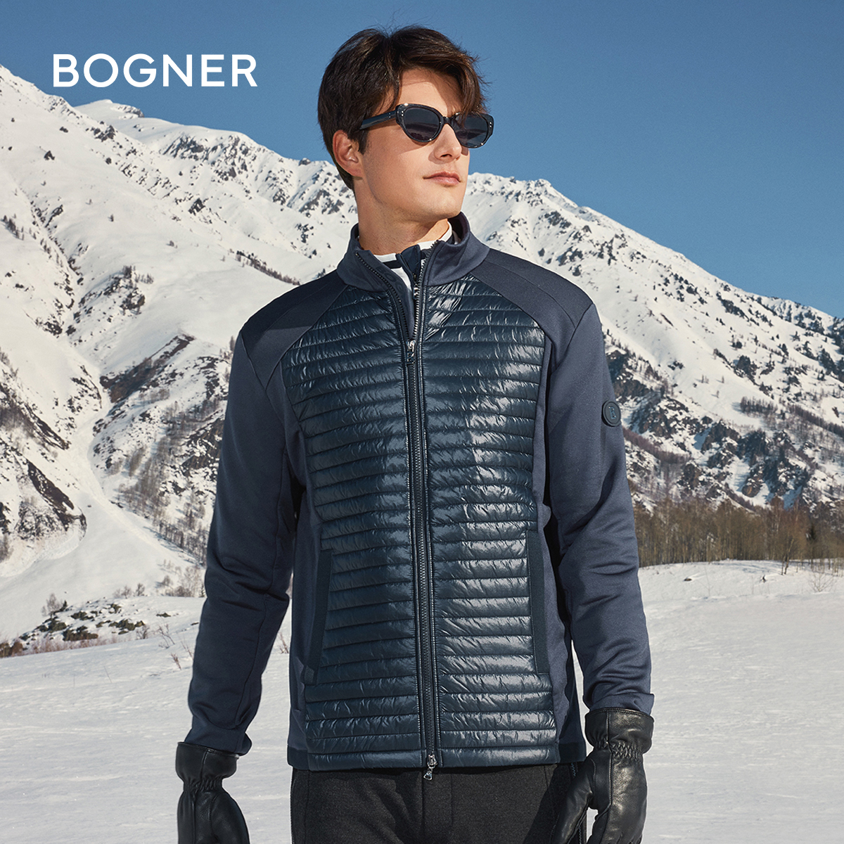 BOGNER博格纳 25秋冬新品JESKO男士双层修身立领时尚保暖滑雪中层