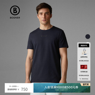 潮流字母短袖 简约圆领休闲舒适时尚 T恤 春夏ROC男士 BOGNER博格纳