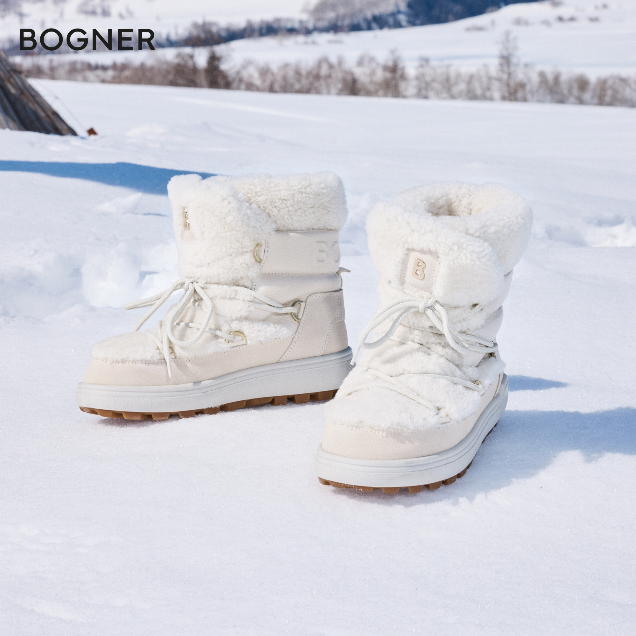 【双旦】BOGNER博格纳 25新品 CHAMONIXS10A 女冰爪防滑雪地靴