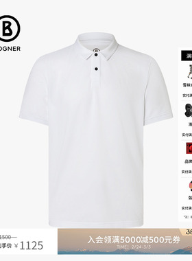 BOGNER博格纳  春夏TIMO-5S男士窄罗纹袖口短袖T恤高尔夫Polo衫