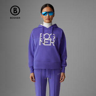 潮酷范秋冬SENA女士Oversized版 时尚 型连帽卫衣 经典 BOGNER博格纳