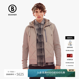 薄款 D男士 休闲舒适针织拼接羽绒服外套 春夏CASSIS BOGNER博格纳