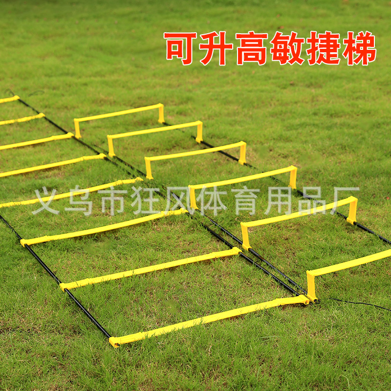 固定梯片跳格梯敏捷训练速度梯两用敏捷梯足球训练跨栏能量梯软梯
