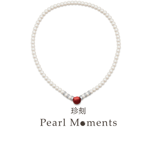 PEARL MOMENTS经典珍珠项链3号 维多利亚宫廷风珐琅扣项链