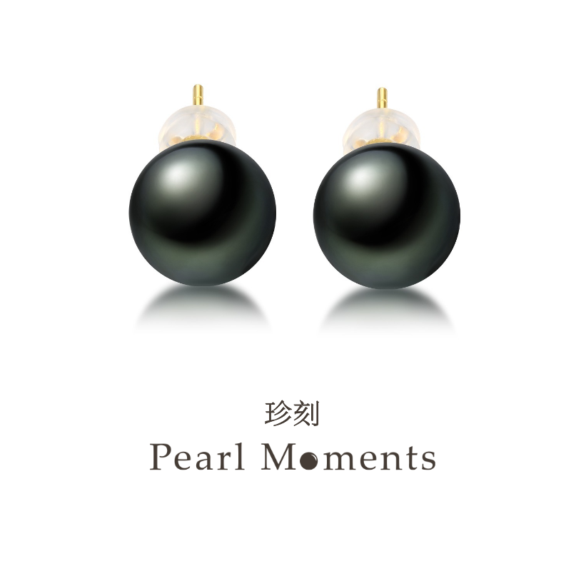 PEARL MOMENTSDEEP GREEN大溪地珍珠耳钉-封面