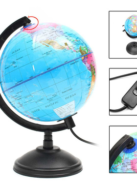Hot LED World Globe Mapwith Stand Home Office Decor Ornament