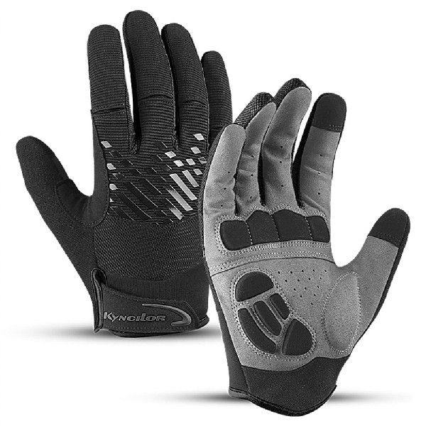 mountain bike full finger touch screen gloves breathable