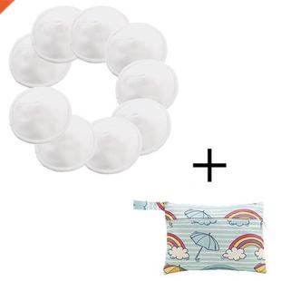 [simfamily] 10PCS Reusable Bamboo Breast Pad Nursing Pads M