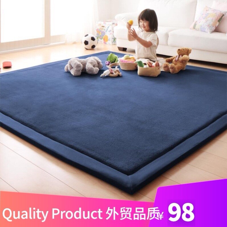 Rug home tatami living room floor carpet mat 纯色榻榻米地垫