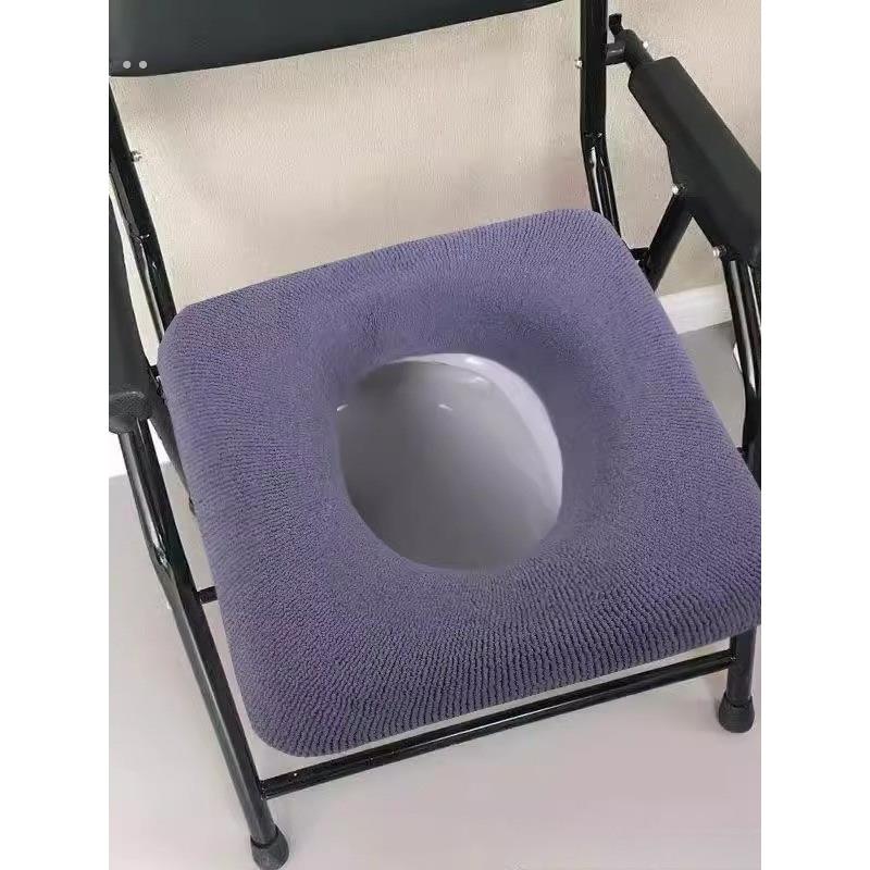 坐便椅垫老人孕妇坐便木凳椅套加厚坐便器套超大方形马桶坐垫通用