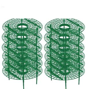 草莓种植托盘架圆形加厚网格绿色一体式懒惰草莓托盘桌椅套装