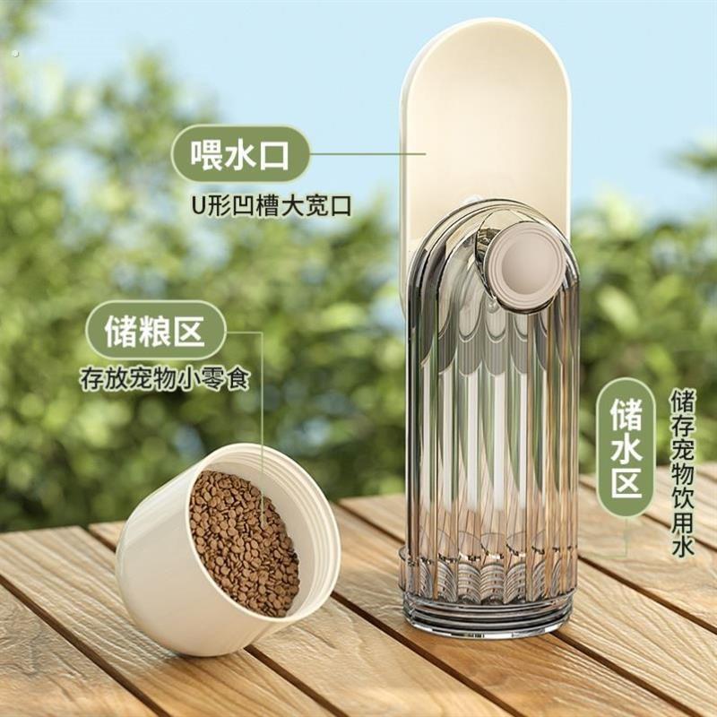 狗狗外出水杯喝水器可携式水壶猫饮水喂水瓶户外遛狗随行杯宠物用