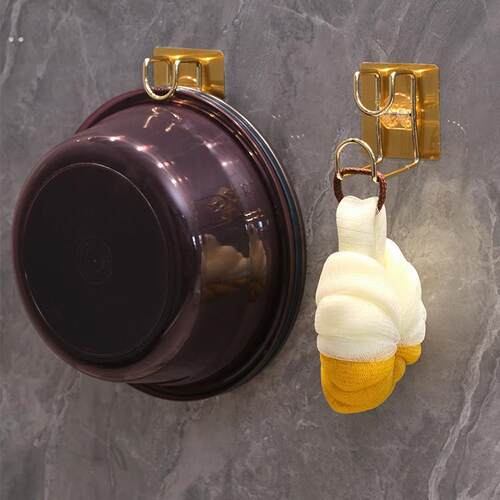 卫生间置物架挂钩免打孔浴室洗脸盆收纳架厕所洗手间用品神器轻奢