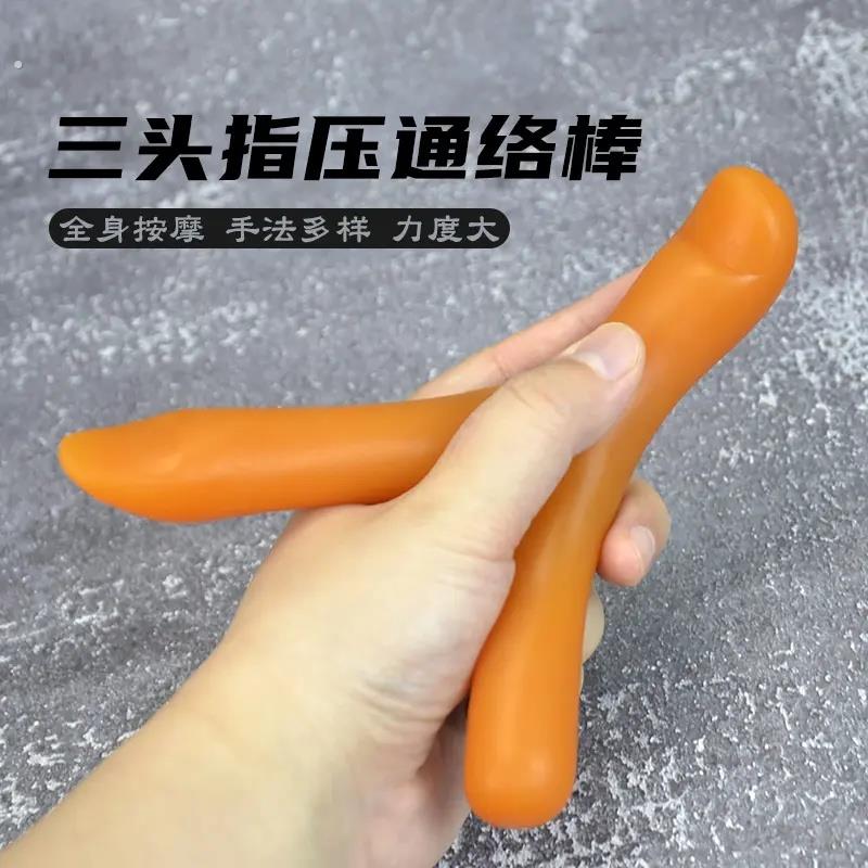 按脚底神器三角雀点穴棒拨筋棒足底按摩穴位棒足疗器拇指棒劲大