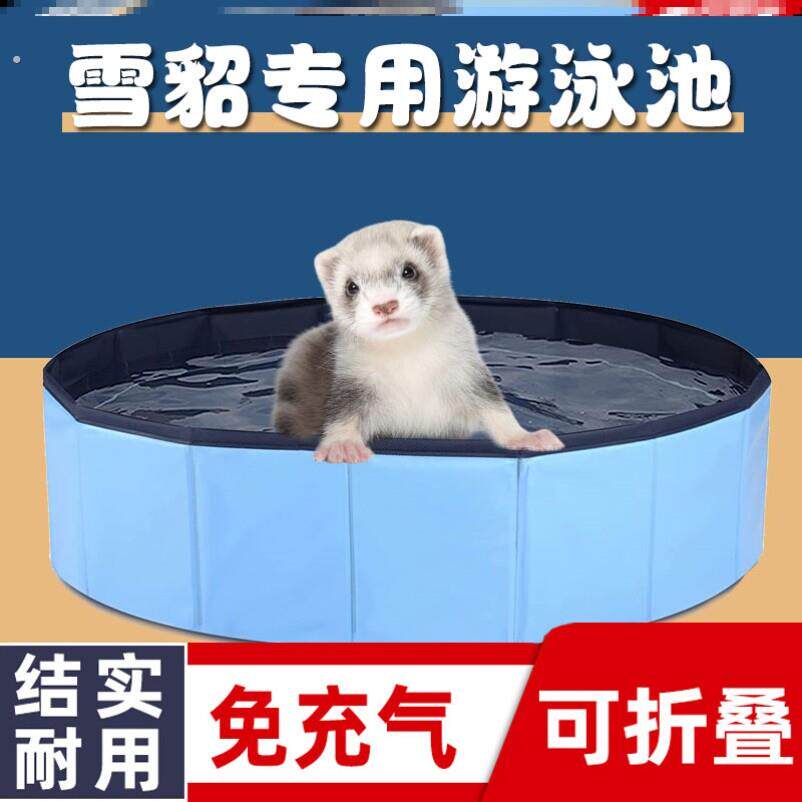 雪貂宠物可用游泳池浴缸方便折叠安格鲁貂游泳池家用鸭子洗澡盆