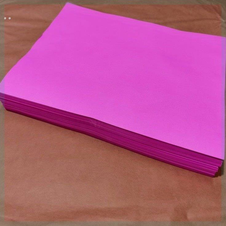 双面粉红纸深粉8开A3A4覆印打印纸粉色纸 小张结婚盖井盖粉红纸