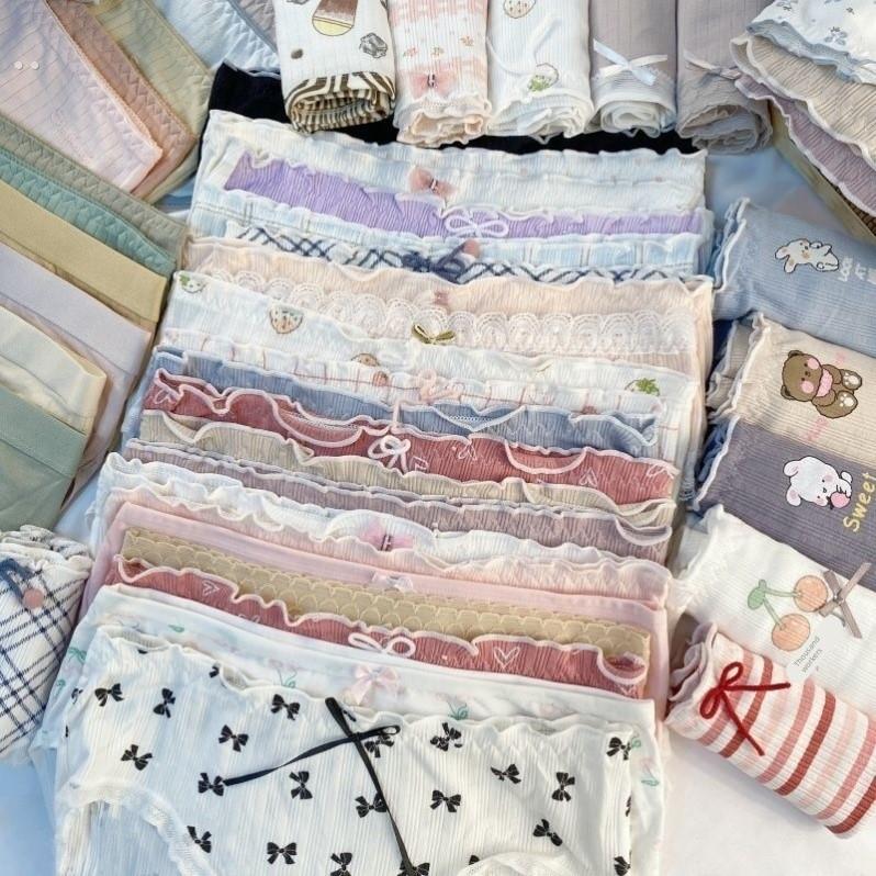 10条装纯棉内裤女可爱日系全棉裆抗菌学生少女三角裤