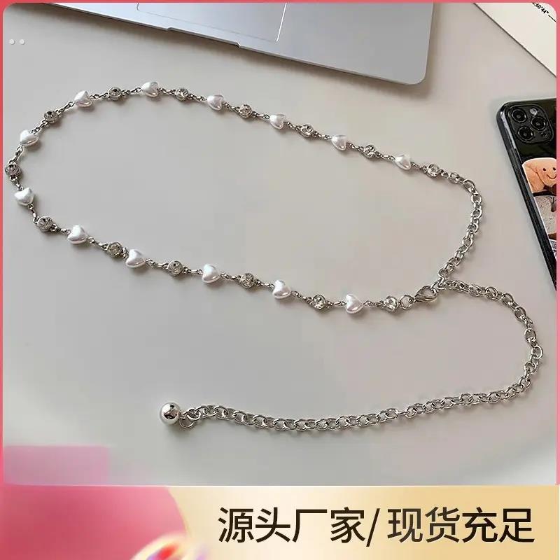 珍珠腰链女夏季配饰2024新链条裙子裤带装饰连衣裙细腰带女高级感