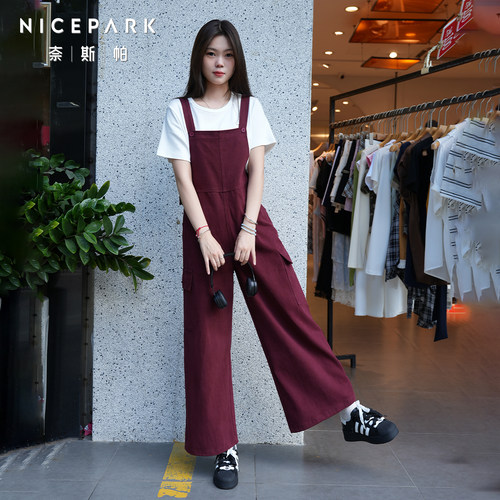 奈斯帕2025秋季新款美式复古裤