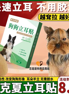 约克夏专用狗狗立耳神器小狗耳朵立耳器立耳贴幼犬竖耳辅助器胶水