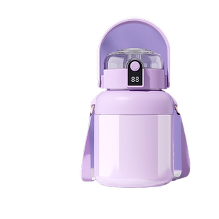 吨吨桶大肚保温杯316不锈钢2000ml大容量智能显温吸管水杯顿顿