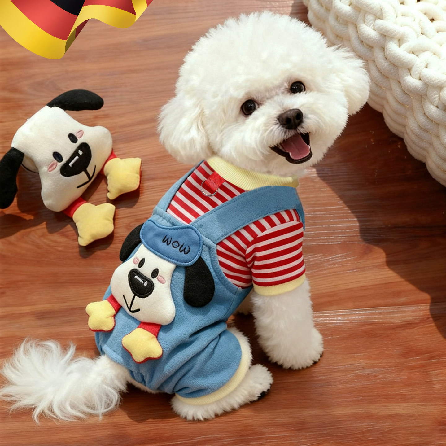 可牵引狗狗衣服秋冬装加厚泰迪比熊博美小型犬保暖可爱四脚衣新款