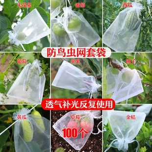 水果套袋防虫防鸟包桃子苹果番石榴梨子专用保护果树套袋子网袋罩