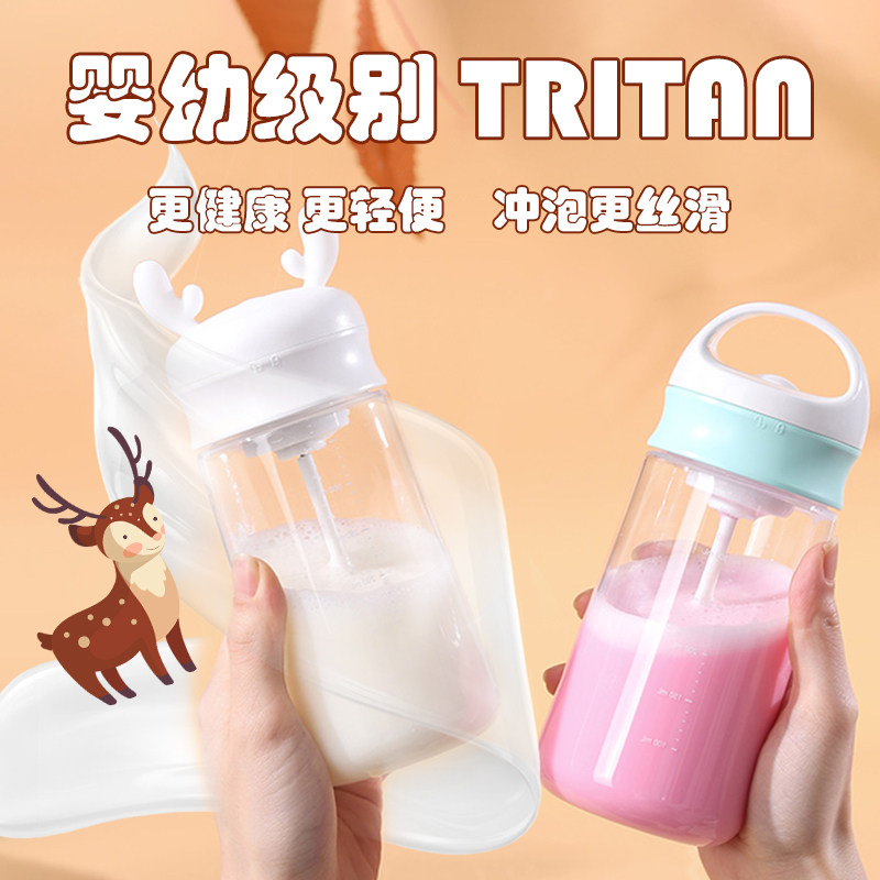 新款全自动搅拌杯tritan可充电懒人多功能喝冲泡牛奶粉带刻度便携