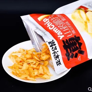 亚军松鼠山药薄片脆片山药薄片脆33g包装怀山薯片休闲小零食