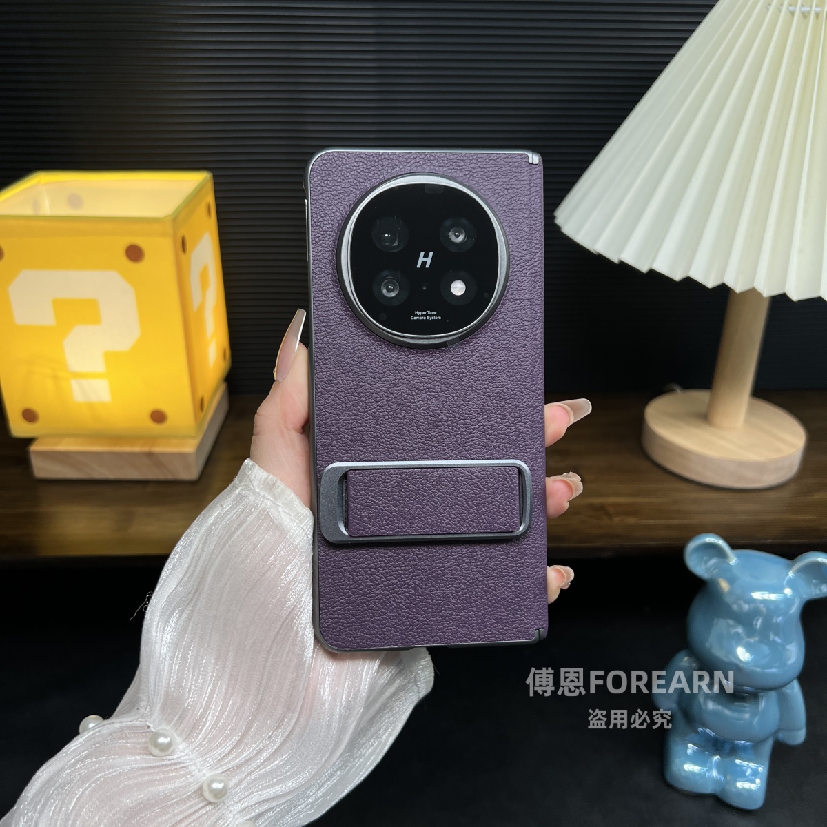 适用oppofindn5手机壳腕带支架