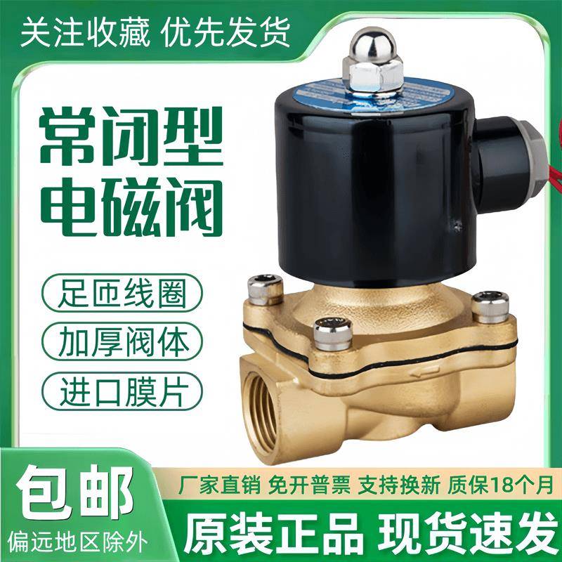 常闭电磁阀水阀气阀TXPC 2W160-15 AC220V DC24V控制阀DN15开关阀