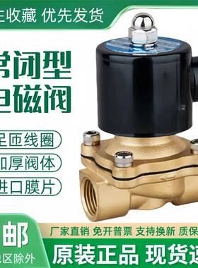 常闭电磁阀水阀气阀TXPC 2W160-15 AC220V DC24V控制阀DN15开关阀