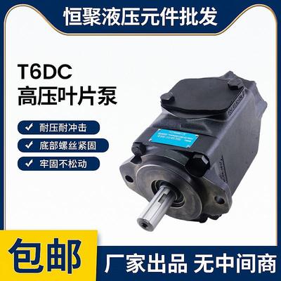 恒聚液压T6DC/T6EC/T6EE系列电动铸铁液压双联高压叶片加压油泵