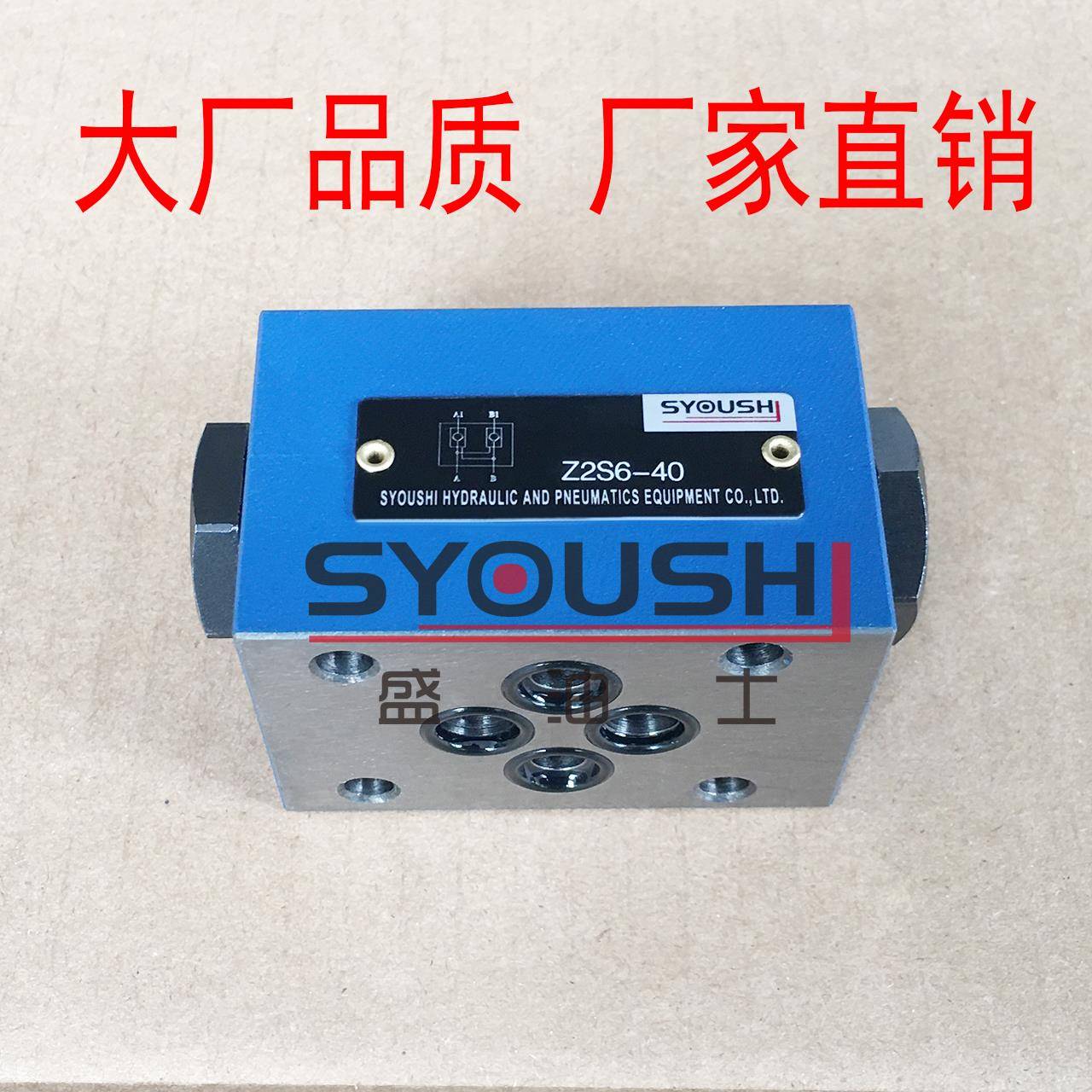 液控单向阀Z2S6/Z2S6A/Z2S6B-40/40B/L4X质保一年优惠